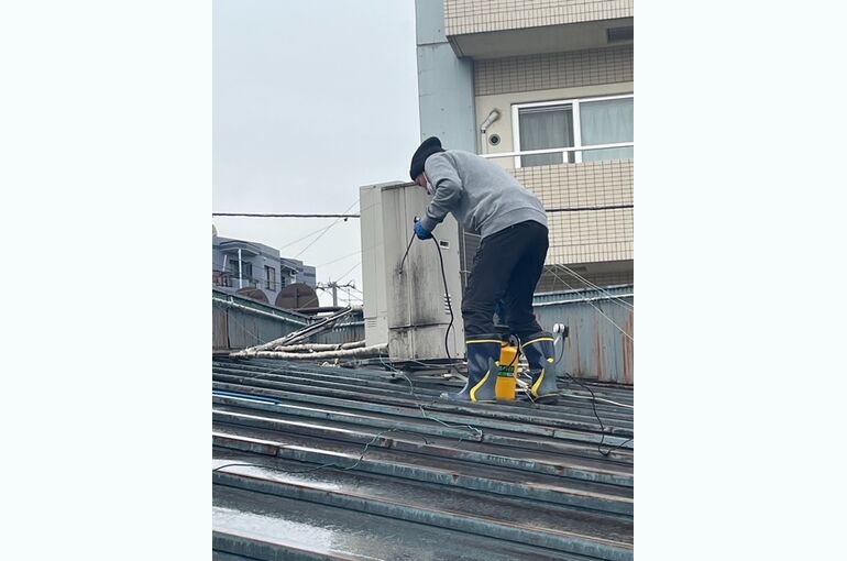 2023年1月　幸来ラーメンエアコン分解洗浄・換気扇　藤ビル⑱