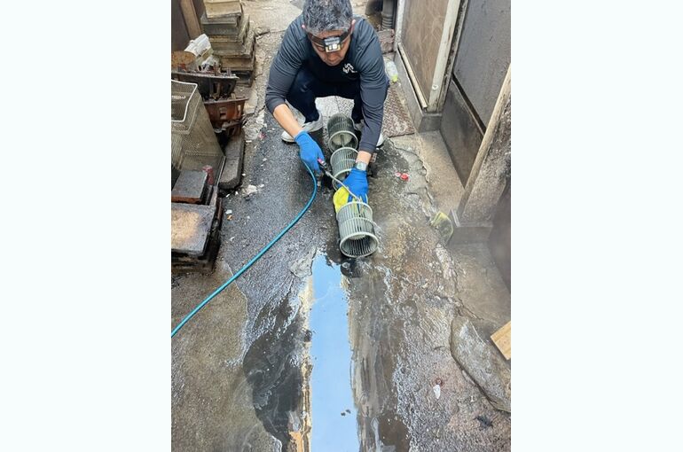 2023年3月　カミヤもつ焼き店エアコン分解洗浄⑭