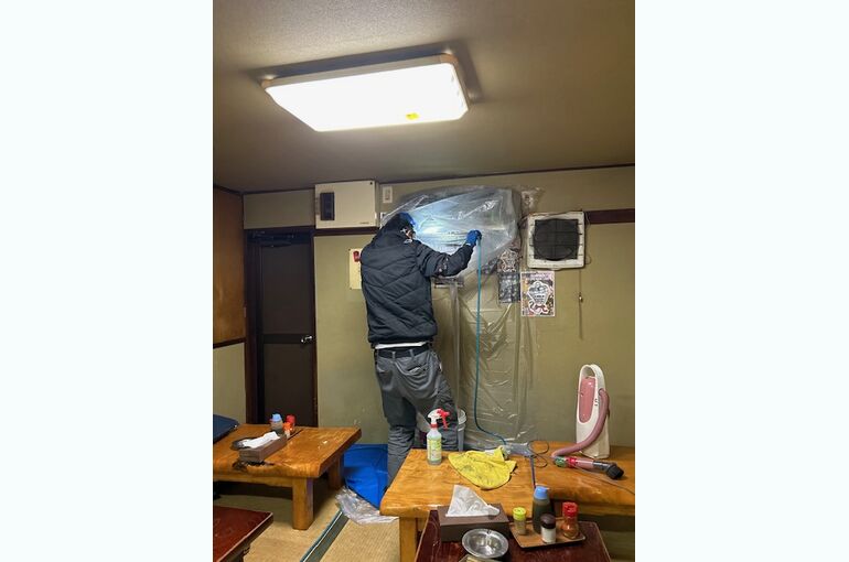 2024年1月かみやエアコン分解洗浄⑭
